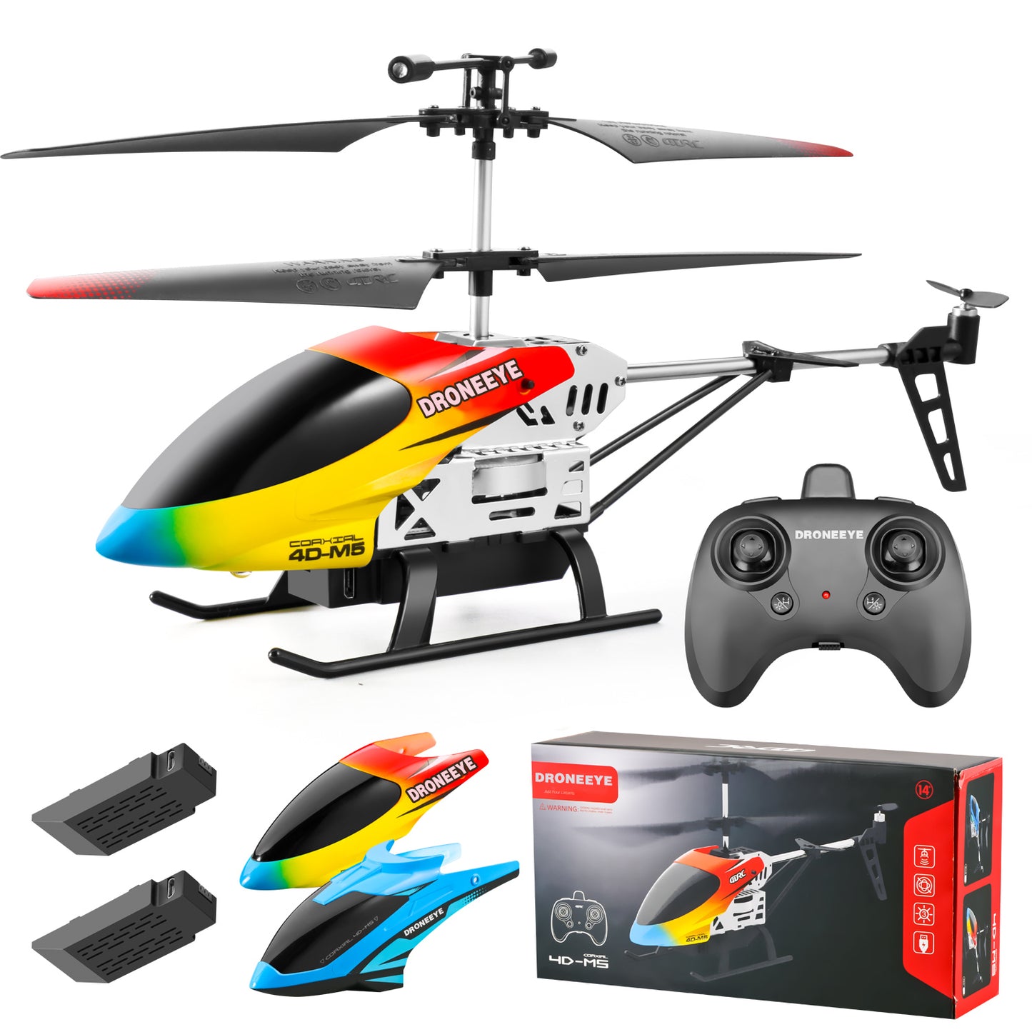 DRONEEYE M5 RC Helicopter with Gyro 2.4G 3.5 Channel Altitude Hold RC Quadcopter Remote Control Drone Toys For Kids Gifts